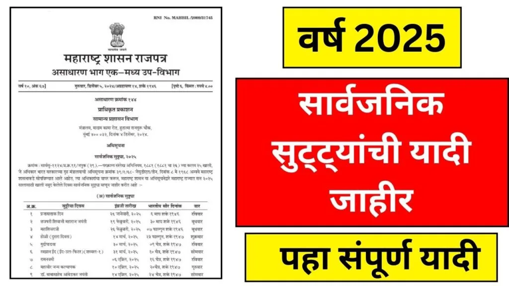 Public Holidays 2025